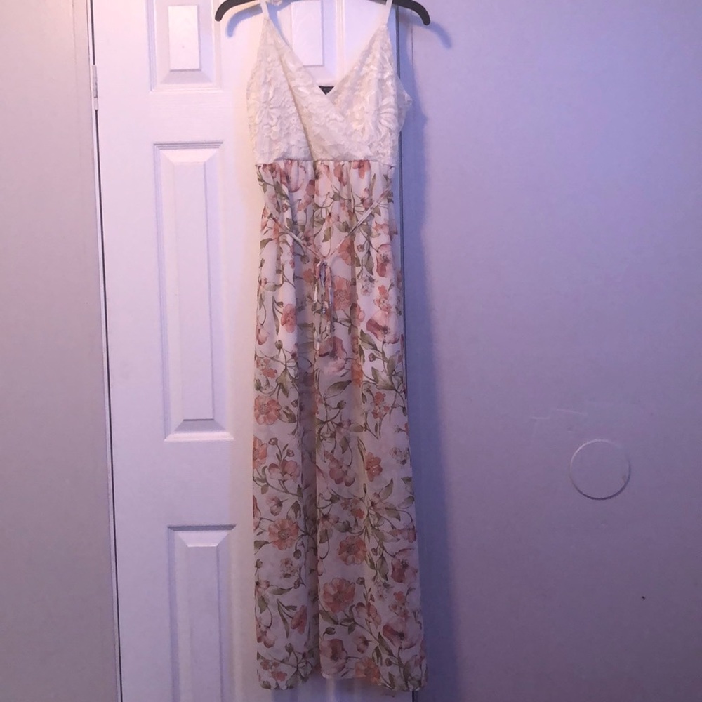 As U Wish long floral print dress
